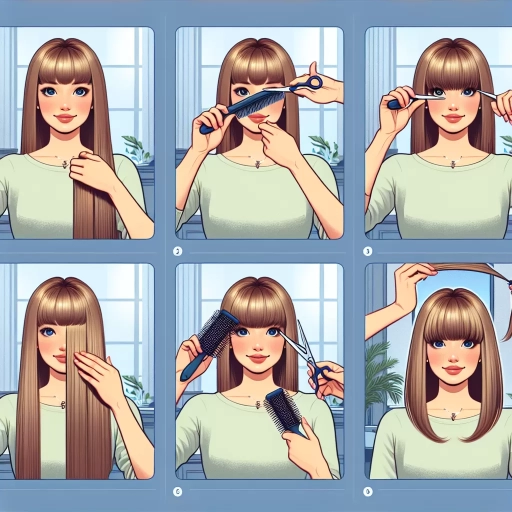 how to cut curtain bangs