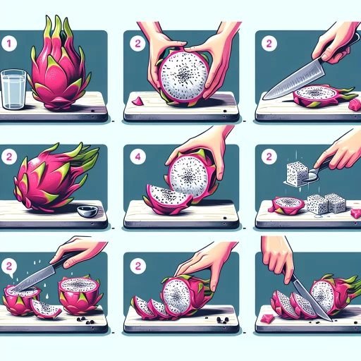 how to cut dragon fruit