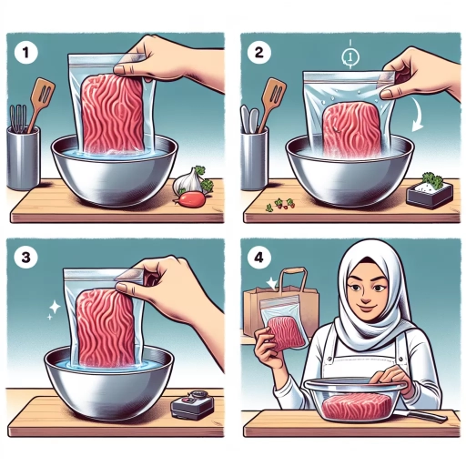 how to defrost ground beef quickly
