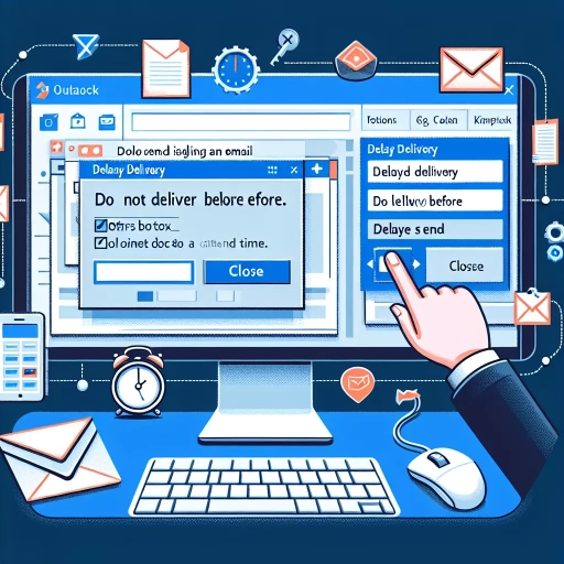 how to delay sending an email in outlook