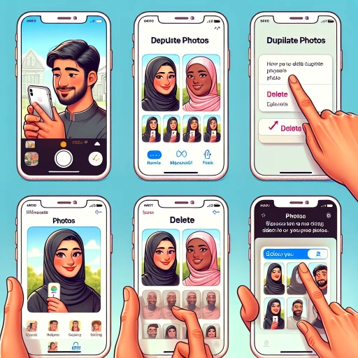 how to delete duplicate photos on iphone