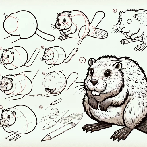 how to draw a beaver