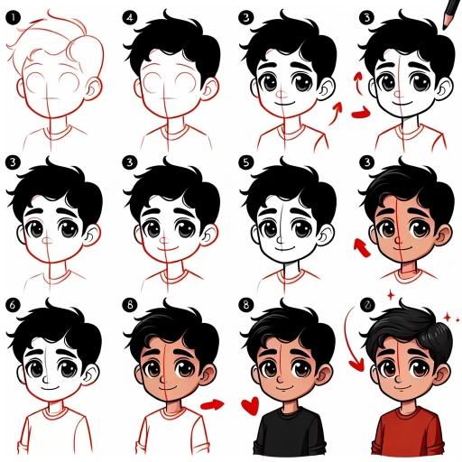how to draw a boy