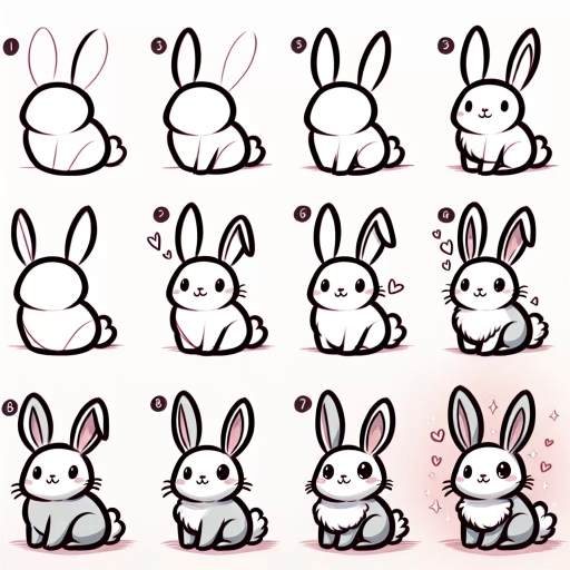 how to draw a bunny easy