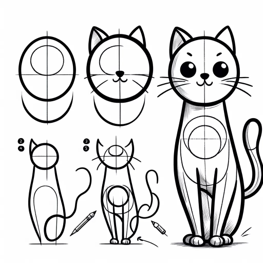 how to draw a cat easy