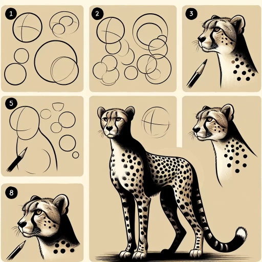 how to draw a cheetah