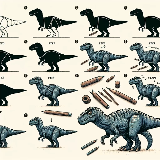 how to draw a dinosaur