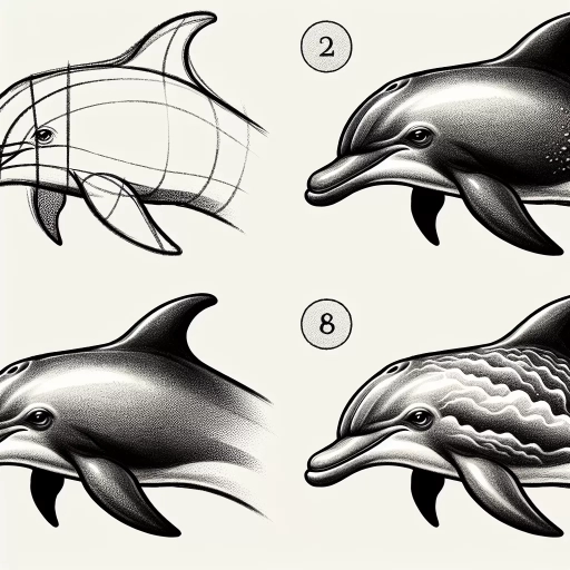 how to draw a dolphin