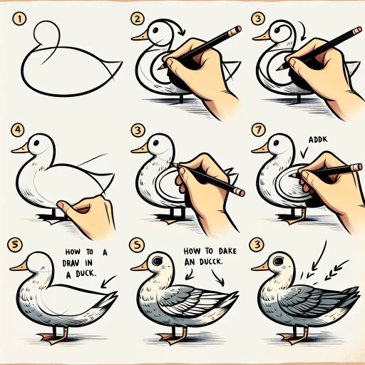 how to draw a duck