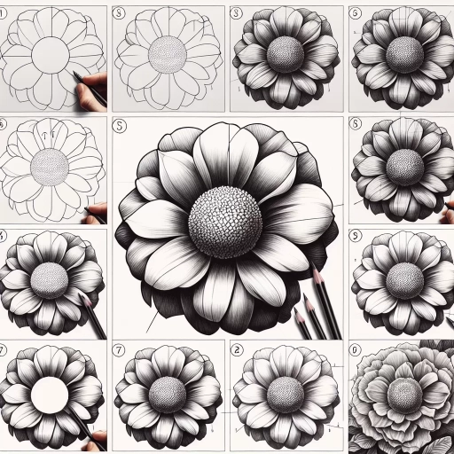 how to draw a flower