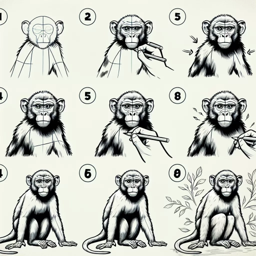 how to draw a monkey
