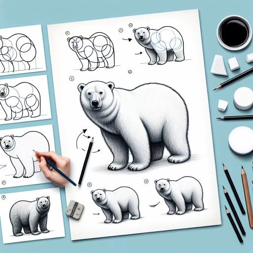 how to draw a polar bear
