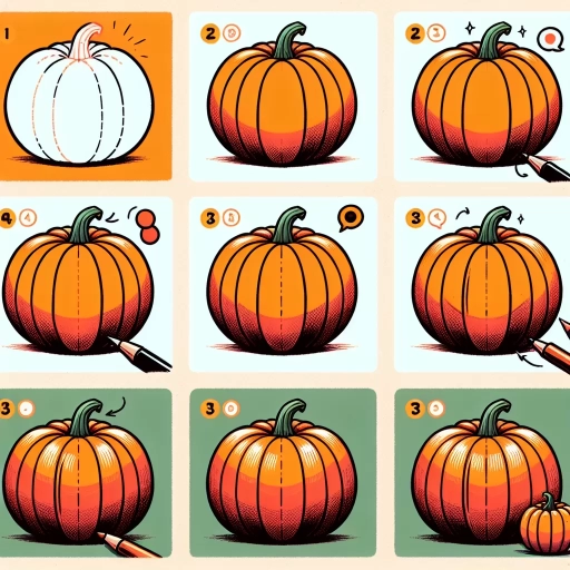 how to draw a pumpkin