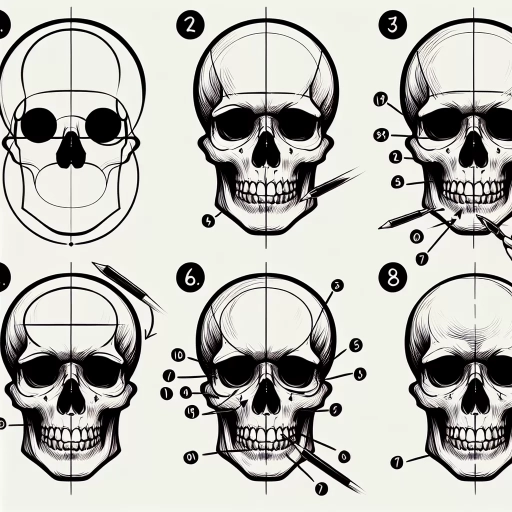 how to draw a skull