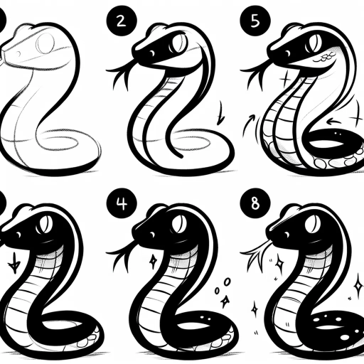 how to draw a snake