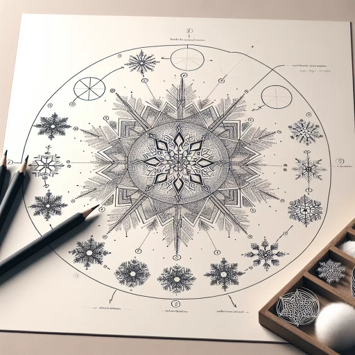 how to draw a snowflake