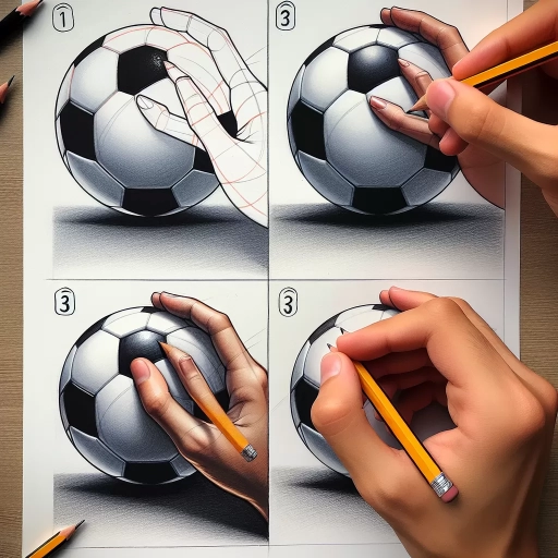 how to draw a soccer ball