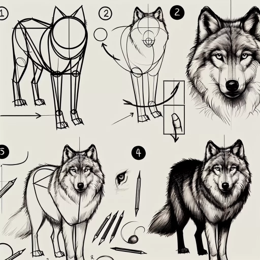 how to draw a wolf