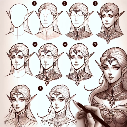 how to draw an elf