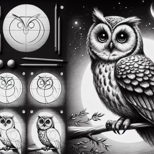 how to draw an owl