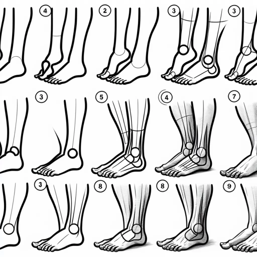 how to draw feet