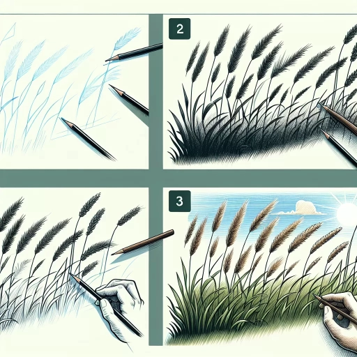 how to draw grass