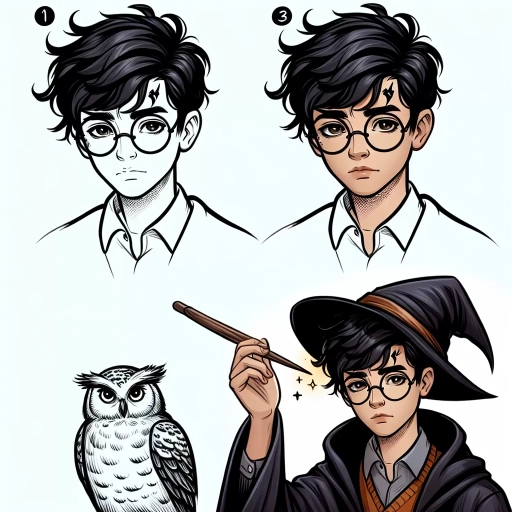 how to draw harry potter