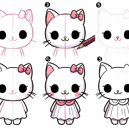 how to draw hello kitty