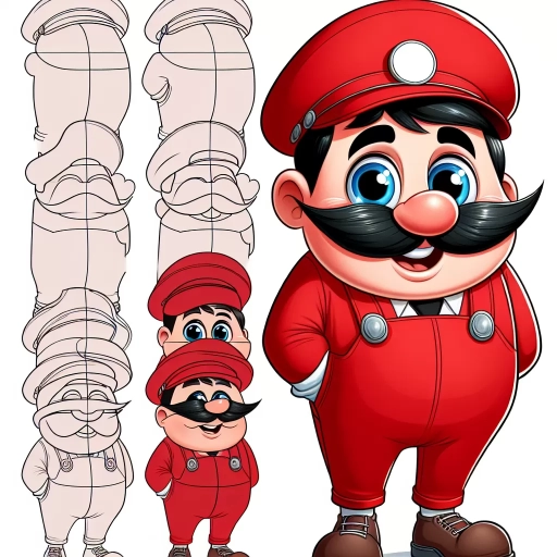 how to draw mario