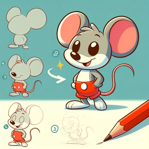 how to draw mickey mouse