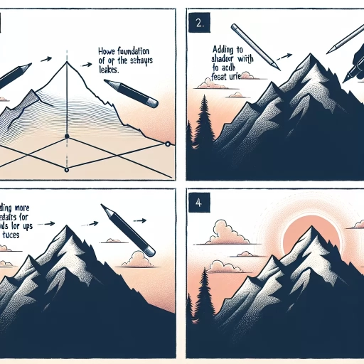 how to draw mountains