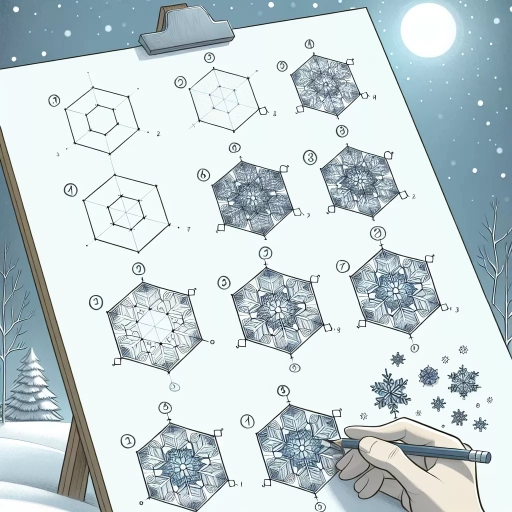 how to draw snowflakes