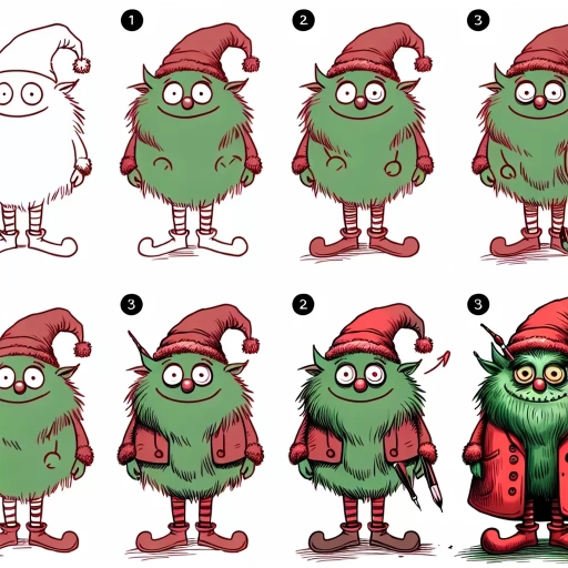 how to draw the grinch