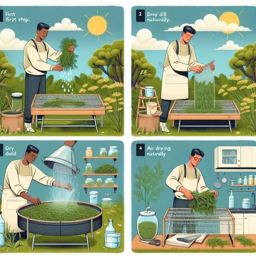 how to dry dill