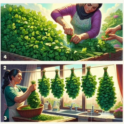 how to dry parsley