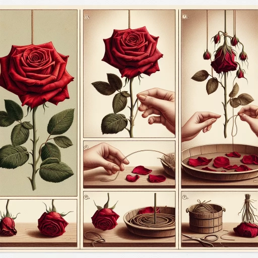 how to dry roses