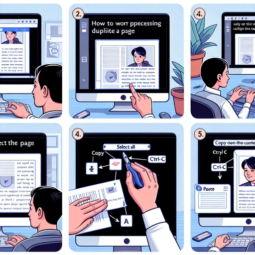how to duplicate a page in word
