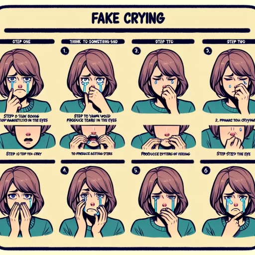 how to fake cry