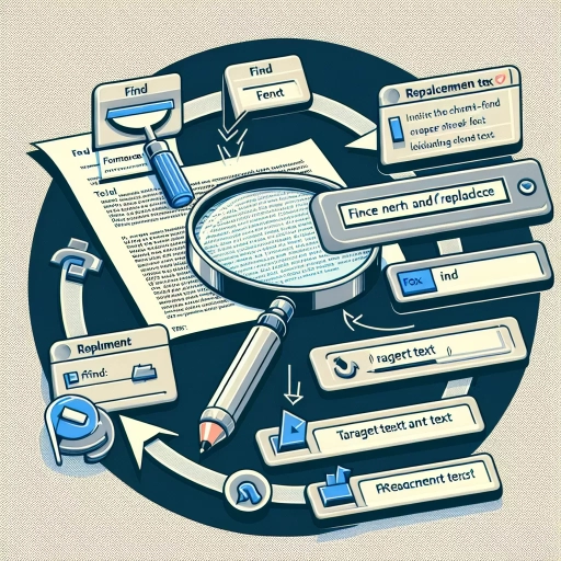 how to find and replace in word