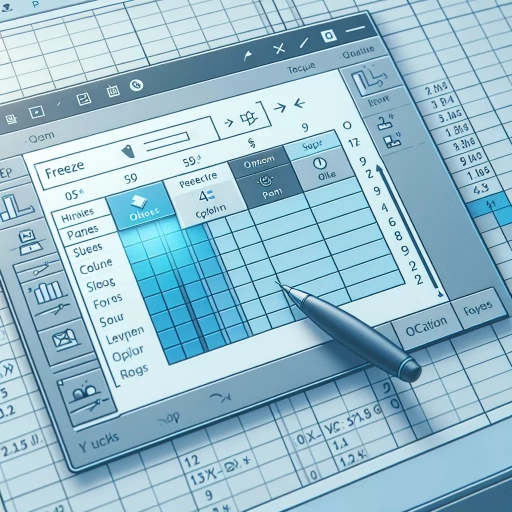 how to freeze a row in excel