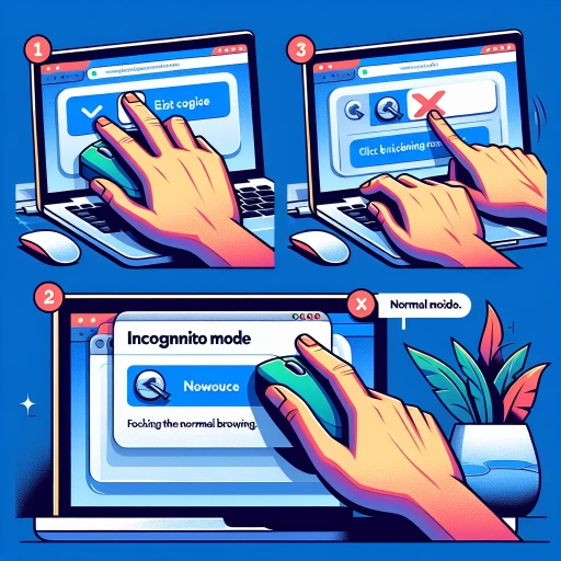 how to get out of incognito mode