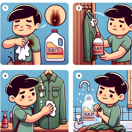 how to get sap out of clothes