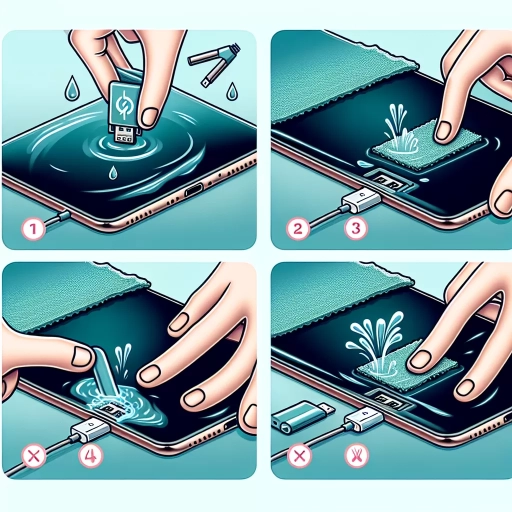how to get water out of charging port iphone