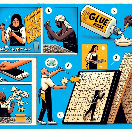 how to glue a puzzle