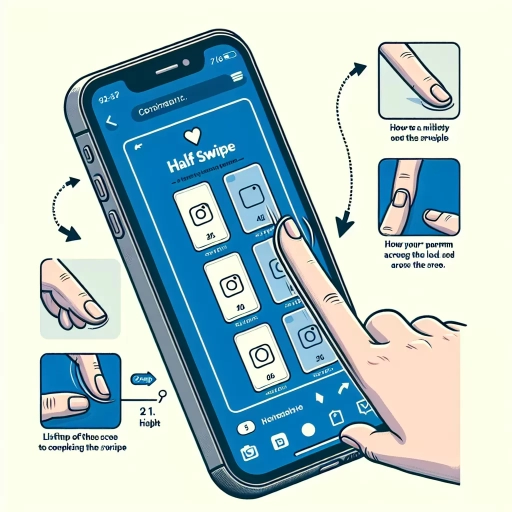 how to half swipe on instagram