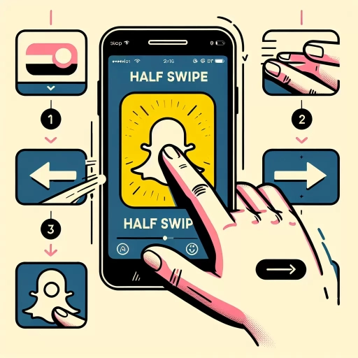 how to half swipe on snap