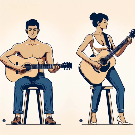 how to hold a guitar