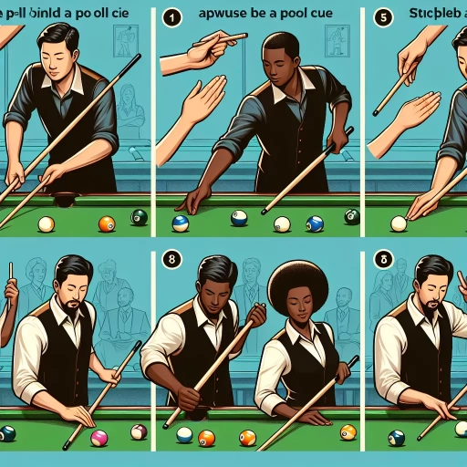 how to hold a pool cue