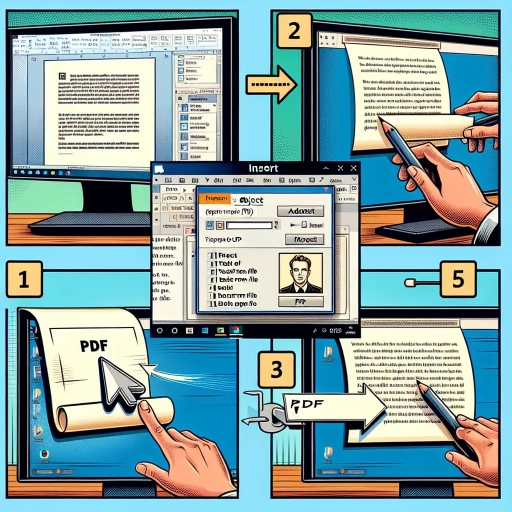 how to insert a pdf into word