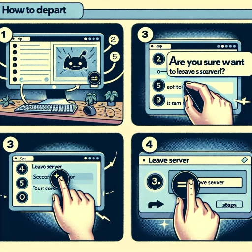 how to leave a discord server